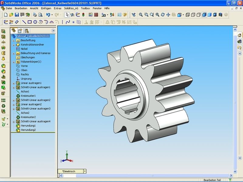 2 Stirnrad mit Keilwellennabe (Archiv: Vogel Business Media)