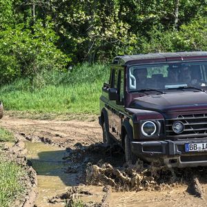 Der Ineos Quartermaster ist vom Geländewagen Grenadier abgeleitet und wie das Hauptmodell sehr geländegängig.(Bild:  www.albertocervetti.com)