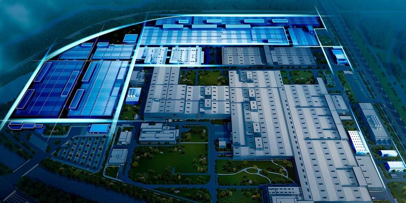 BMW will seine Neue Klasse ab dem Jahr 2026 auch im chinesischen Shenyang bauen. Die im Bild blau hervorgehobenen Strukturen sind die Projektgebäude für die künftige Hochvoltbatteriemontage. BMW will seine Neue Klasse ab dem Jahr 2026 auch im chinesischen Shenyang bauen. Die im Bild blau hervorgehobenen Strukturen sind die Projektgebäude für die künftige Hochvoltbatteriemontage.