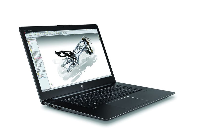 HPs Mobile-Workstation ZBook Studio ist eines der flachsten Notebooks mit Quad-Core-Prozessor. (Bild: HP)