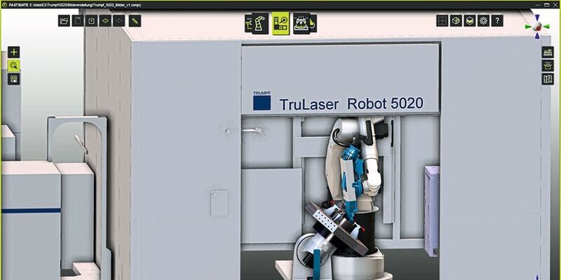 Prozesssicher und schnell: Die 3D-Simulationssoftwre enthält virtuelle Abbilder der kompletten Laserschweissanlagen.   (Cenit AG)