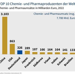 Top 10 Chemie- und Pharmaproduzenten der Welt(Bild:  VCI)