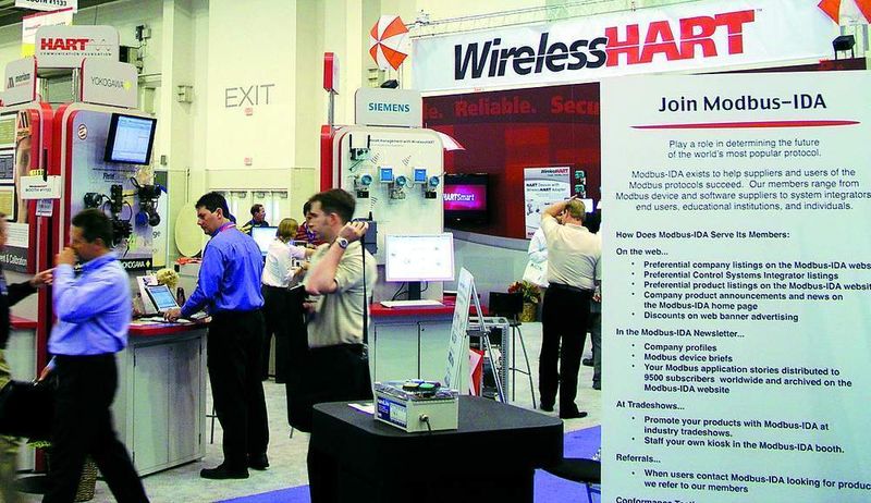WirelessHart was a main topic. (Archiv: Vogel Business Media)