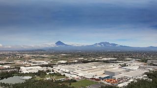 Das Volkswagen-Werk in Puebla, Mexiko: Preisträger des Lean & Green Management Award 2022 in der Kategorie „Automotive OEM“. (Bild: Volkswagen)