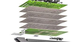 Bild 1:  Aufbau des Kick-Sensors von Huf auf Basis des Radar-System-on-Chip von TI. (Bild: TI)