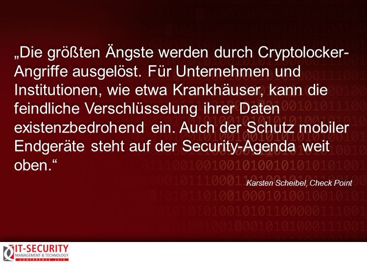 Karsten Scheibel, Check Point, zur IT-Security Conference 2016. #itseccon (Collage: AMATHIEU - Fotolia.com)