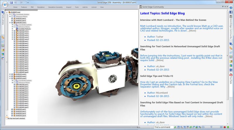 Mit der Solid Edge Community hat Siemens PLM Software ein Live-Forum eingerichtet, das immer erreichbar ist. (Bild: Siemens PLM Software)