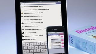 Gegenüber den neuen Apps für I-Phone und Android tritt der Printkatalog in den Hintergrund.  (Bild: Distrelec Schuricht)