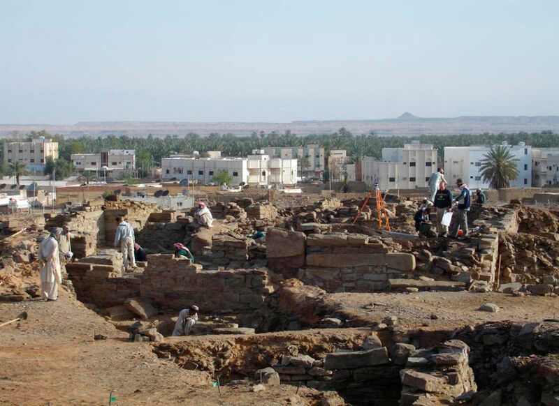 Ausgrabungsstelle in Tayma, Saudi-Arabien (© DAI Orient Department/ Hausleiter)