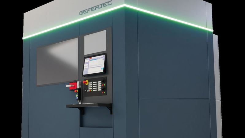 Die neue arc10X von Gefertec punktet mit ihrer modularen Anpassungsfähigkeit und Automatisierungskomponenten zu einem wirtschaftlichen Preis.(Bild:  Gefertec)