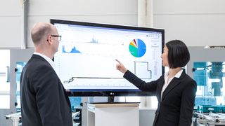 Production and machine data are to become more easily accessible through generative artificial intelligence. (Source: University of Stuttgart IFF | Fraunhofer IPA | Rainer Bez)
