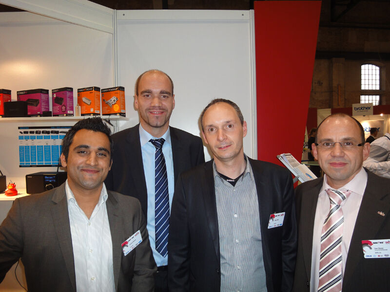 Aschraf Rahimi (Terratec), Alexander Schäfer (Devil), Volker Dahl (Terratec) und Uwe Diener (Devil) (v.l.) (Archiv: Vogel Business Media)