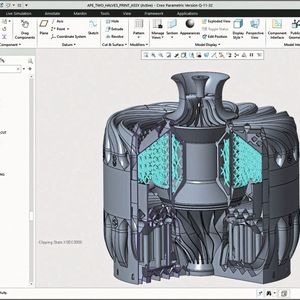 Dank ausgereifter DfAM-Funktionen in Creo konnten die Entwickler auch den Innenraum der Turbine funktionsgerecht gestalten. (Bild:  PTC, Technion)