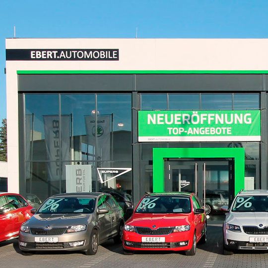 Das Skoda-Autohaus in Bensheim ist seit 28. Dezember wieder geöffnet, jetzt als Teil der Ebert-Gruppe.(Foto:  Ebert)