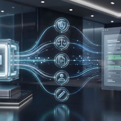 Bevor eine KI-Plattform organisationsweit freigeschaltet wird, sollte klar sein, welche Spielregeln gelten. (Bild: © mikael - stock.adobe.com / KI-generiert)