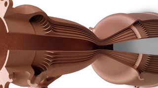 Auf dem DMP Flex 350 von 3D Systems unter Verwendung von GrCoP42 hergestellter Brennkammer-Demonstrator. (Bild: 3D Systems)