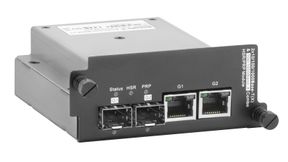 HSR-Module ermöglichen eine unterbrechungsfreie Kommunikation, indem sie Datenpakete in beiden Richtungen eines Ringes senden. (Bild: Weidmüller)