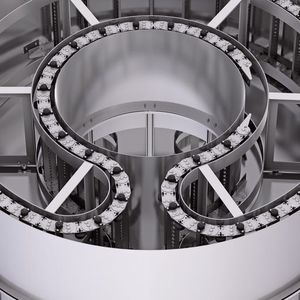 Meistert engste Einbauräume: das rundlaufende Energieführungssystem mit einem Drehwinkel von 580° und mehr