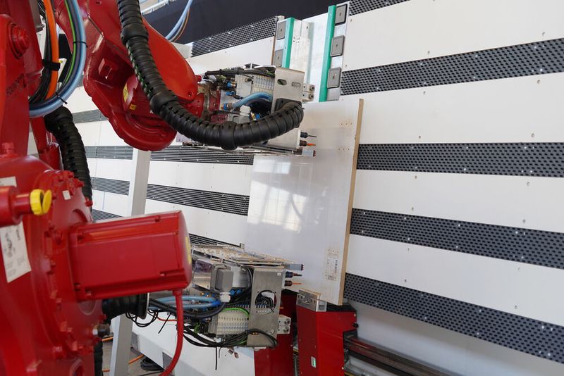 Zur Ligna 2019 präsentierte die Zimmer Group ihr mit dem German Innovation Award ausgezeichnetes Modular Transport System.  (Bild: Zimmer Group)