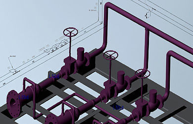 Die Isometrie-Software erzeugt Rohrleitungsisometrien automatisch direkt in PTC Creo Piping. (Bild: CAD Schroer)