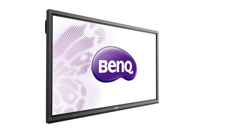 Das 84-Zoll-Multitouch-Display RP840G von Benq ist mit einem 4K-Panel ausgerüstet. Zudem ist ein kleiner Android-Rechner gleich eingebaut. (Bild: Benq)