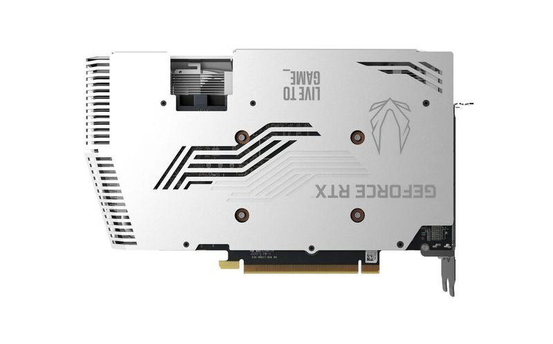 Die Backplate der AMP White Edition besteht aus Metall. (Zotac)
