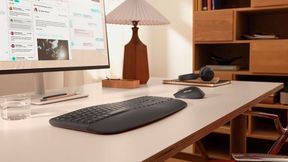 Das Logitech-Set MK880 Signature Comfort Plus kombiniert ein Keyboard mit gepolsterter Handballenauflage und eine Maus mit Handballenkissen. Die Polster sollen für Komfort bei der Arbeit im Büro oder im Homeoffice sorgen. (Bild: Logitech)