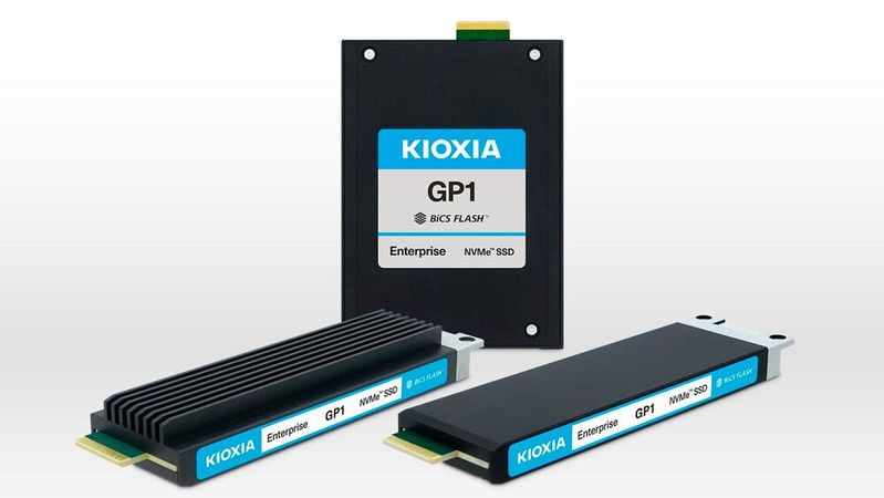 Mit der GP1-Serie kann vergleichsweise teurer High Bandwidth Memory (HBM) um eine zusätzliche Speicherschicht erweitert werden.(Bild:  Kioxia)