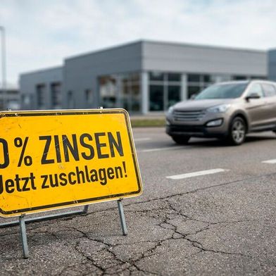 Für eine bessere Wettbewerbsposition missachten Händler auch gerne mal das Endpreisgebot. Vielmehr locken sie mit niedrigen Raten, zinslosem Darlehen und „vergessen“, die Überführungskosten anzugeben. (Bild: Gemini / Gemini 3 Pro Image / KI-generiert)