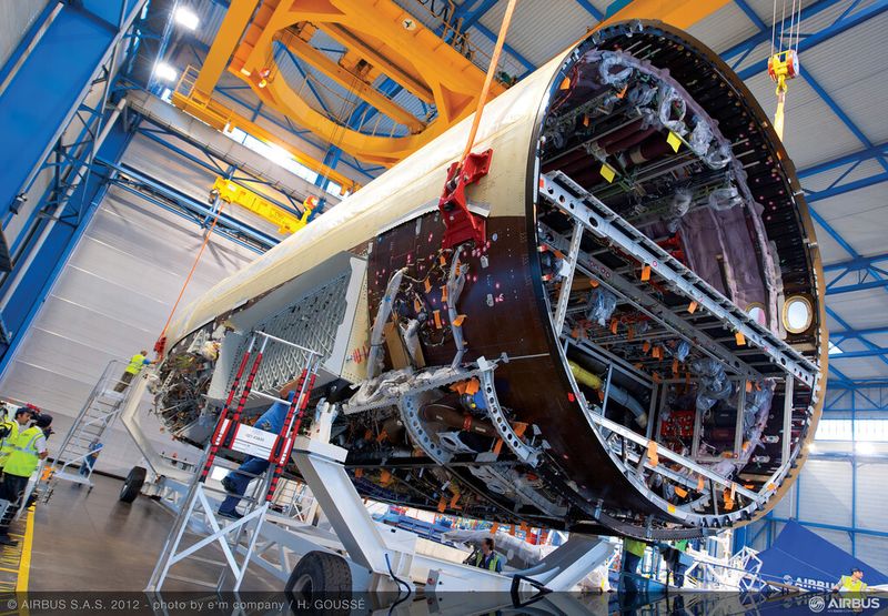 Auf Basis von LMS Samtech Caesam, einer der CAE-Software-Lösungen von Siemens, hatte Airbus eine gemeinsame Umgebung für Belastungstests entwickelt. (Bild: Airbus)