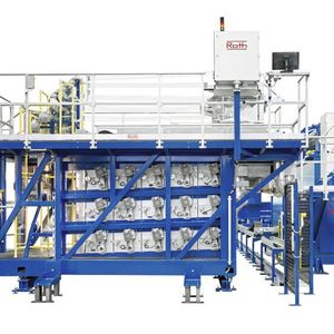 Die Filament Winding Anlage von Roth Composite Machinery für die Herstellung von Boostern für die Ariane 6 Rakete wiegt 100 t.