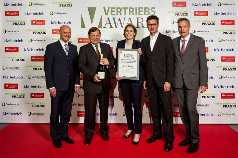 Auf dem 6. Platz des Jubiläums-Vertriebs-Awards 2017 landete das Porsche-Zentrum Bensberg. Als herausragend war hier unter anderem das Engagement in den sozialen Medien wie Facebook und YouTube zu nennen. (Bild: Stefan Bausewein)