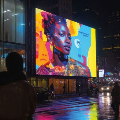 Die Hardware, etwa großformatige LED-Displays, ist nur noch ein Teil einer kompletten Lösung, nach der die Kunden verlangen. Ein Partner muss zudem die passende Software und begleitende Services liefern, um Projekte zu gewinnen.  (Bild: © Rattanachai - stock.adobe.com / KI-generiert)