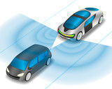 Connected-Car-Lösungen: die Car2X-Kommunikation trägt entscheidend zu einer erhöhten Verkehrssicherheit bei. (Bild: Fotolia 106263359)