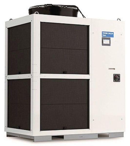 SMC hat mit dem Kühl- und Temperiergerät HRS400 seiner etablierten Serie HRS jetzt einen  Performance-Boost verpasst: Mit einer Temperaturstabilität von ± 0,1 °C, einer Kühlleistung von 38 kW und einer Heizkapazität von 8 kW lässt sich ein sehr breites Anwendungsfeld abdecken. (Bild: SMC)