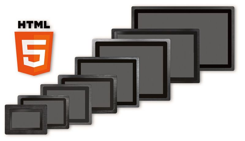 Die neuen HTML5 Web-Panel von Wachendorf sind mit einem projiziert-kapazitivem Display für die Multi-Touch-Bedienung ausgestattet, sind für das reine Visualisieren aber auch ohne Touch-Funktion erhältlich. 