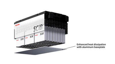 New SCiB module with double the heat dissipation performance for EV buses, electric ships, and stationary applications (Source: Toshiba Electronic Devices & Storage Corporation)