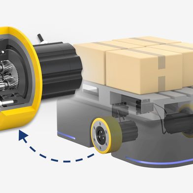 Der IMS.Dualdrive ist ein differenzielles Antriebssystem für AGVs. (Bild: IMS Gear)