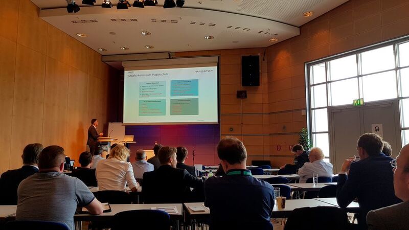 Josip Stjepandic von Prostep sprach über Urheberrecht und Plagiatschutz und stellte als Lösung das Projekt SAMPL (Secure Additiv Manufacturing Platform) vor. (D.Quitter/konstruktionspraxis)