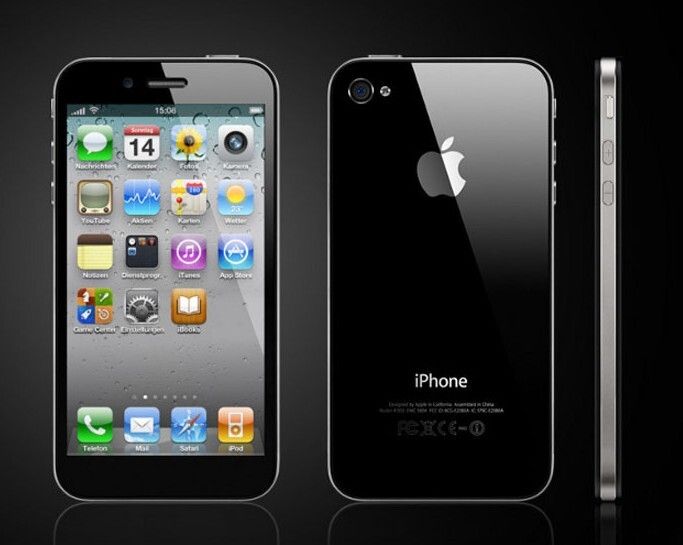 Spekulationen ums iPhone 5: Ein größeres Display und ein schlankeres Gehäuse sowie  eine berührungsempfindliche Fläche als Ersatz für die Home-Taste vermuten die türkischen JoyStudios als optische Veränderung zum Vorgänger für das iPhone 5 (Bild: JoyStudios)
