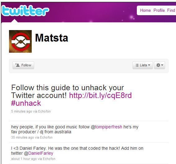 Die Tweets von „matsta“ mit dem Hinweis auf die Anleitung. (Archiv: Vogel Business Media)