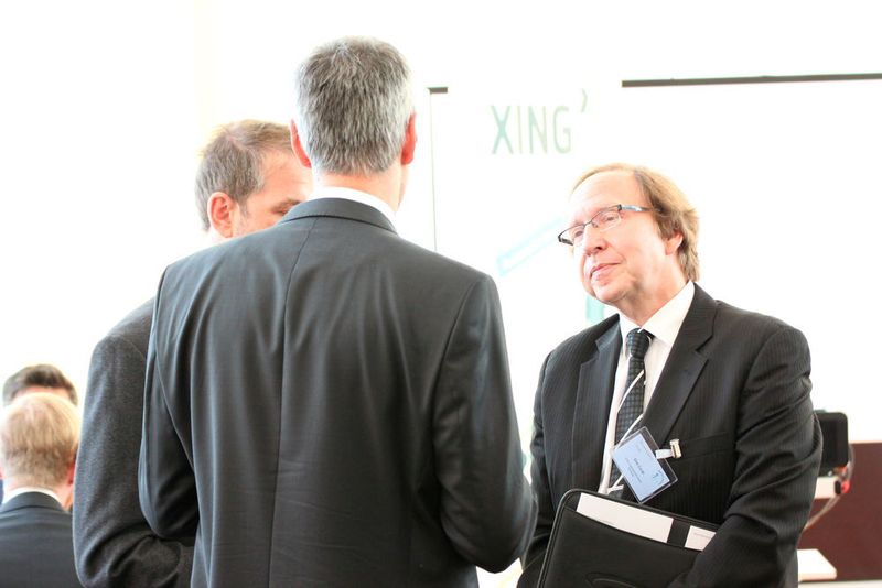 Impressionen vom Xing-Gruppentreffen auf dem Kongress „Medizin Innovativ – Medtech Summit“ am 16. Juni 2016 in Nürnberg. (Reinhardt / Devicemed)