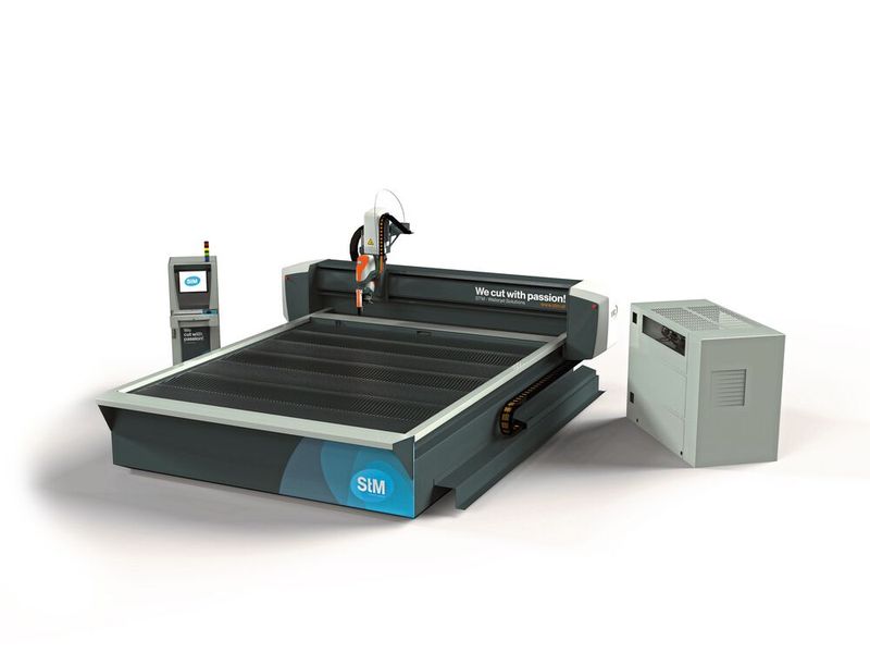 Produktiv beim 3D-Schneiden: die Wasserstrahlanlage PremiumCut  (Bild: STM)