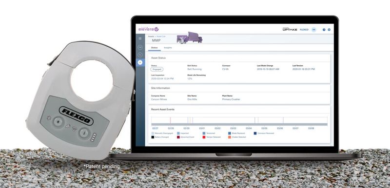 Per Knopfdruck verbinden sich die Elevate-Geräte von Flexco Europ über Wi-Fi mit der Cloud und senden an Förderbandanlagen gesammelte Daten in Echtzeit, damit man bei auftretenden Störungen möglichst rasch Gegenmaßnahmen einleiten kann. (Bild: Flexco Europe)