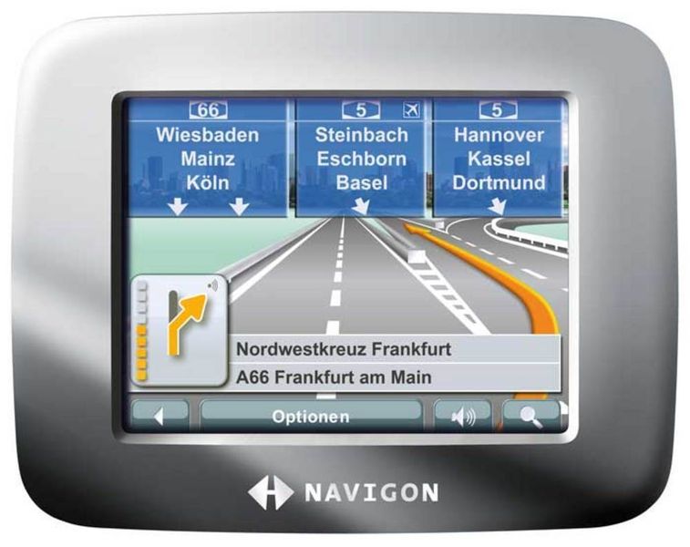 Auch dem kleinen 5100 hat Navigon die »reale Ansicht« spendiert. (Archiv: Vogel Business Media)