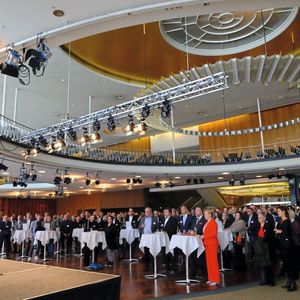 Voller Saal im Berliner Palais am Funkturm beim Neujahrsempfang von fünf Berliner Innungen.(Bild:  Zietz - VCG)