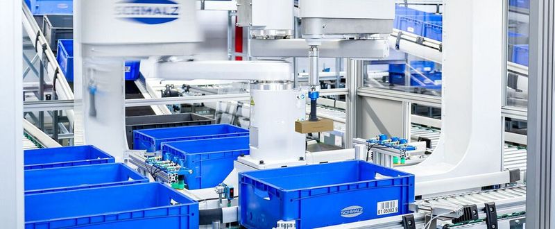 Pick-and-Pack-Prozesse beschleunigen oder die Montage (teil-)automatisieren: Auf der Motek präsentieren die Aussteller Lösungen rund um Handhabung und Montage.(Bild:  J. Schmalz GmbH)