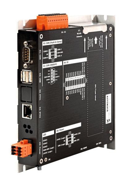 Der K1 Controller von Cannon-Automata deckt dank seiner leistungsstarken 32bit CPU ein breites Anforderungsspektrum ab, sein Elektronikgehäuse ist in Stanzbiegetechnik von CTX hergestellt worden. (Cannon-Automata)
