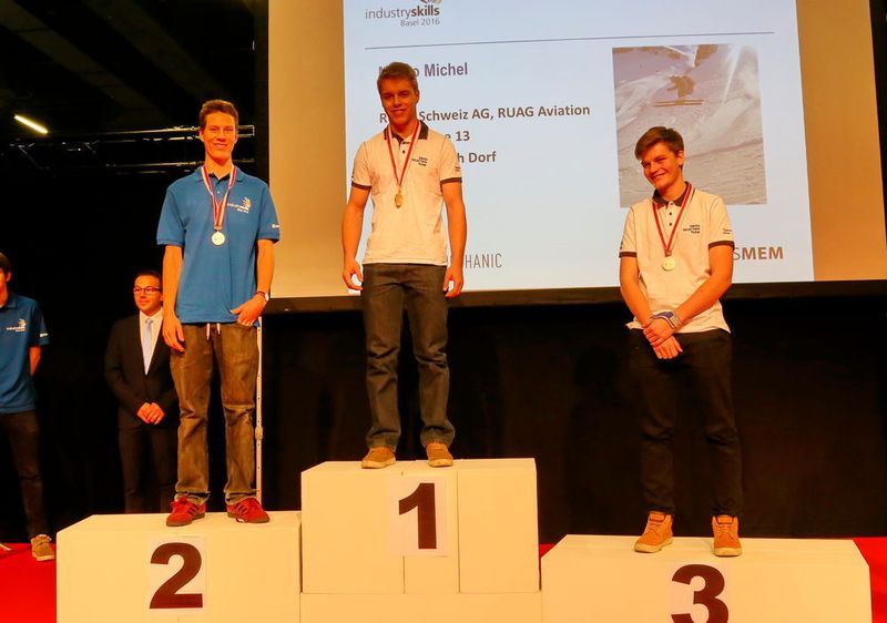 Die Gewinner in der Disziplin Polymechanier/Automation. (Anne Richter / SMM)