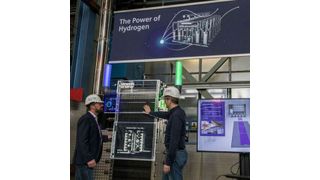 Thomas Bagus (left) will head industrial production of the electrolyzers at Siemens Energy in Berlin, Germany.  (Siemens Energy)